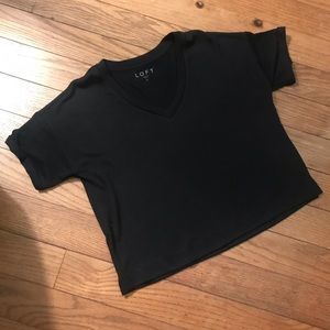 Black Cropped Loft T-shirt!